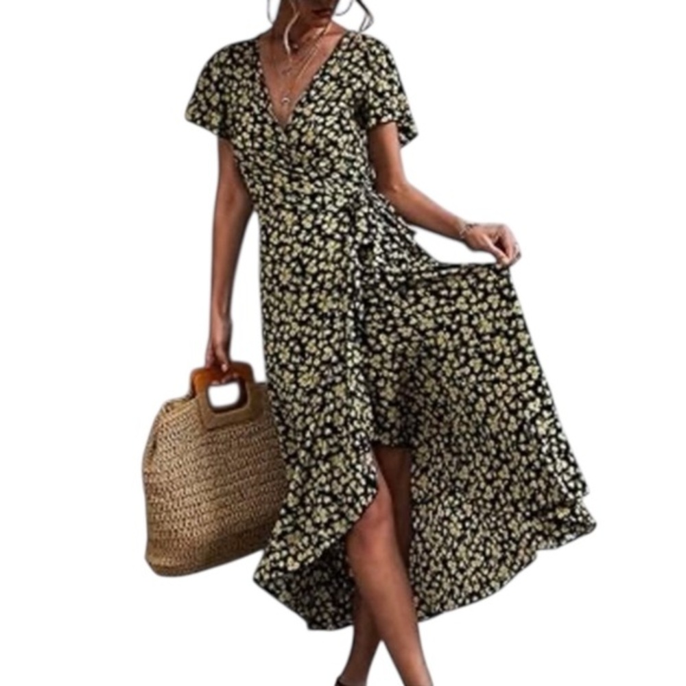 Anthropologie Lost + Wander Daisy Wrap Dress